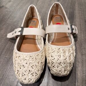 Dolce Vita Cream Woven Flats